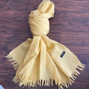 EUC canary yellow scarf from JCrew